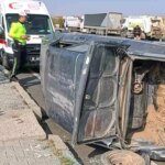 aksarayda tir ile carpisan otomobil devrildi 3 yarali zvr18xp1.jpg