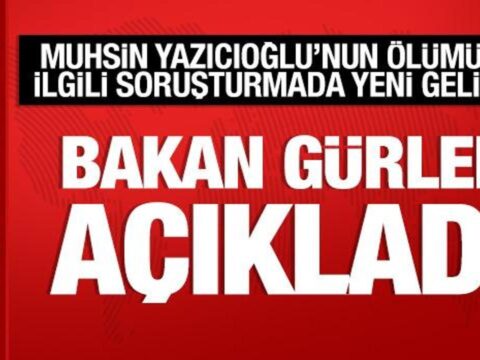 Bakan gurlekten muhsin yazicioglu sorusturmasiyla ilgili aciklama I8FXt7sH